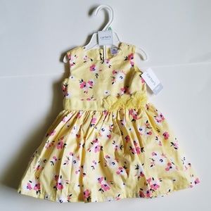 Carters Yellow Floral Spring Dress
